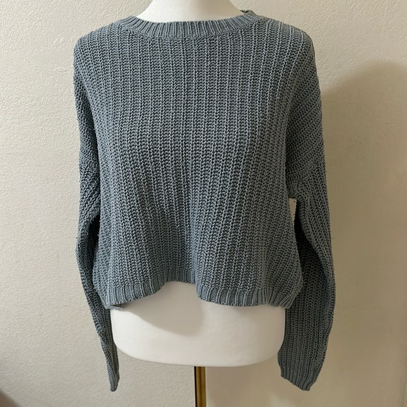 LA Hearts Blue Knitted Sweater - Picture 1 of 1